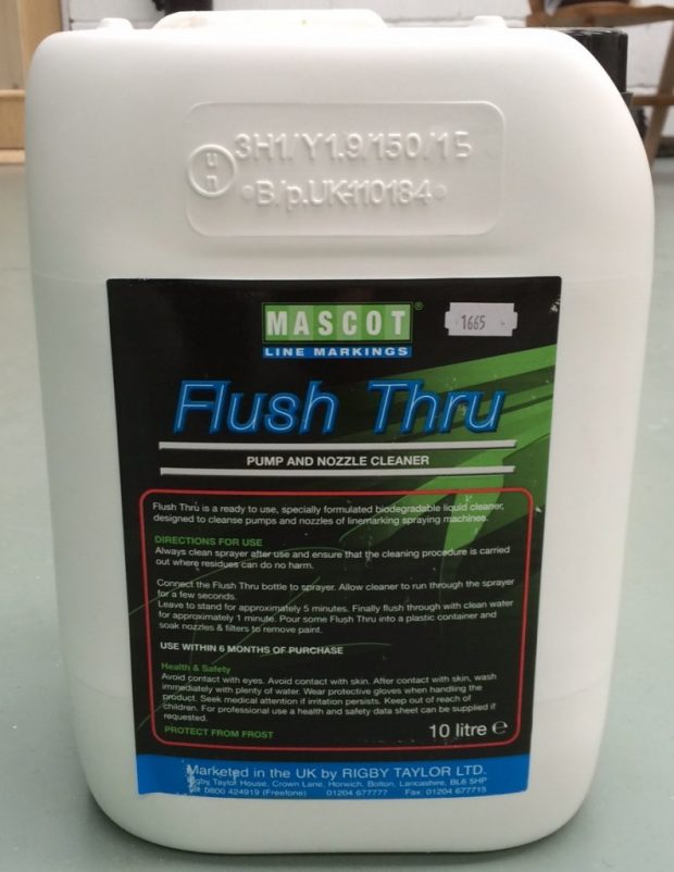 pump and nozzle cleaner flush thru