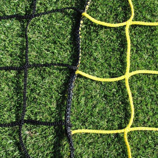 yellow and black netting