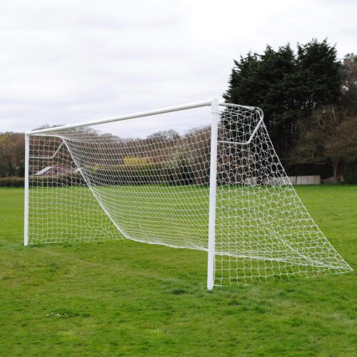 extra heavy duty football goals front view