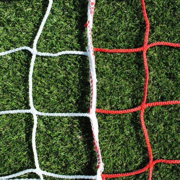 red and white netting