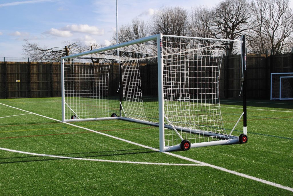 24x8 Freestanding Box Football Goals Made In The UK By MH Goals