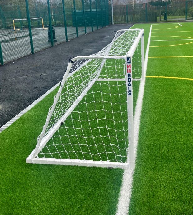 12x4 Heavy Duty Fixed Goals 5v5 Package: 5-A-Side Freestanding Steel