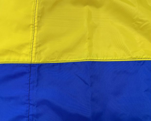 Two Colour Corner Pole Flags for 50mm Pole - Set of Four